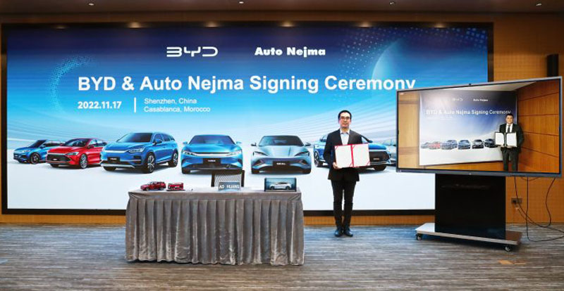 Nouveauté Maroc - AUTO NEJMA devient le distributeur exclusif de la marque chinoise BYD au Maroc
