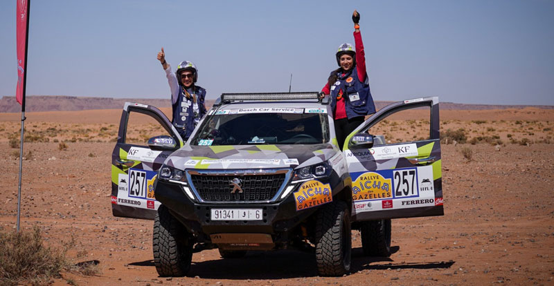 Actu. nationale - L’équipage PEUGEOT vainqueur de l'édition 2023 du Rallye Aïcha des Gazelles