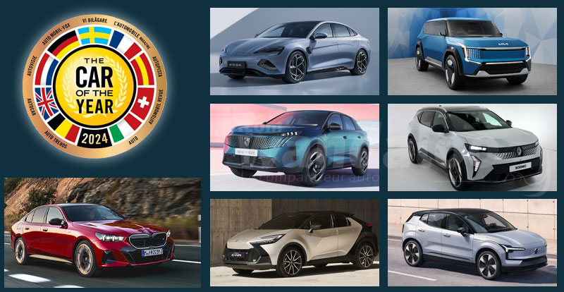 Actu. internationale - Voici les 7 finalistes du « European Car of the Year 2024 »