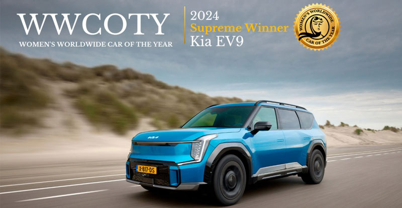 Actu. internationale - Le KIA EV9 a remporté l'édition 2024 du WWCOTY