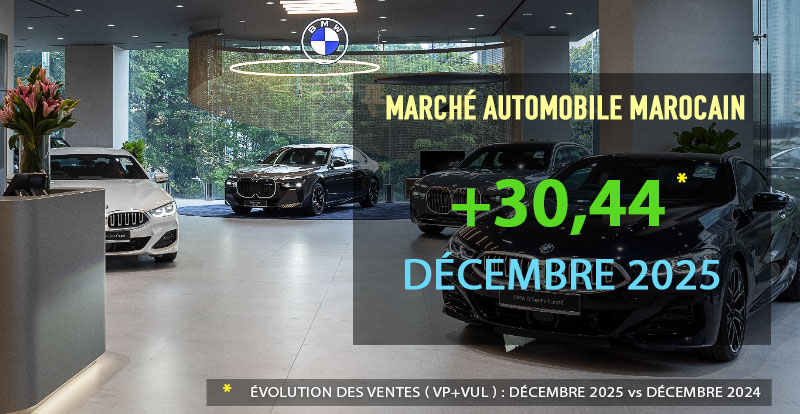 Marché - Le marché automobile marocain du neuf pulvérise son record en décembre 2025